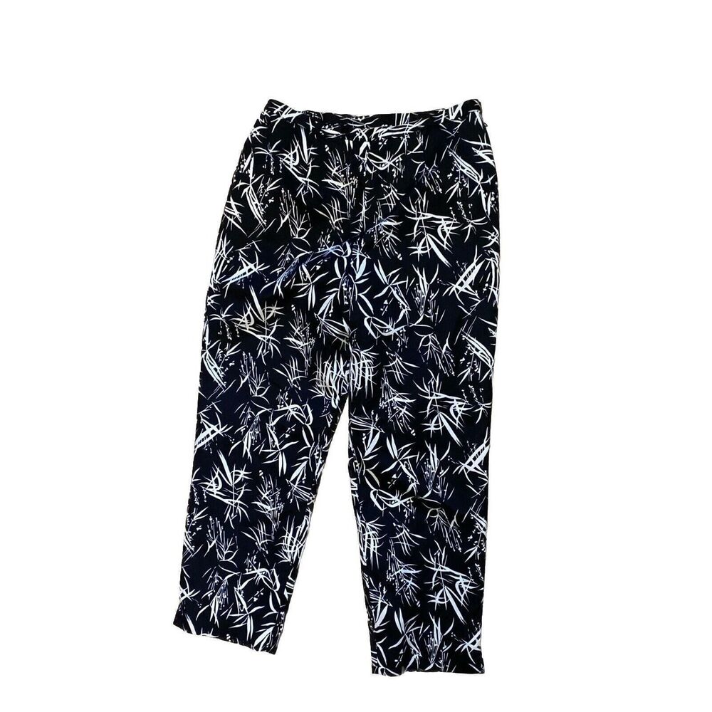Pendleton Women's Silk Crop Ankle‎ Pants Floral Size 8 - Picture 3 of 6